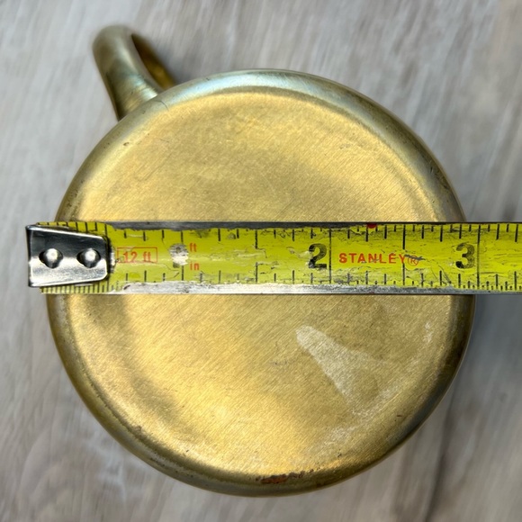 vintage brass Aztec calendar mug - Picture 9 of 11